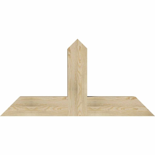 Ekena Millwork Portland Rough Sawn Timber Gable Bracket, Douglas Fir, 48"W x 24"H x 6"D x 6"F, 12/12 Pitch GBW048X24X0606POR00RDF - main